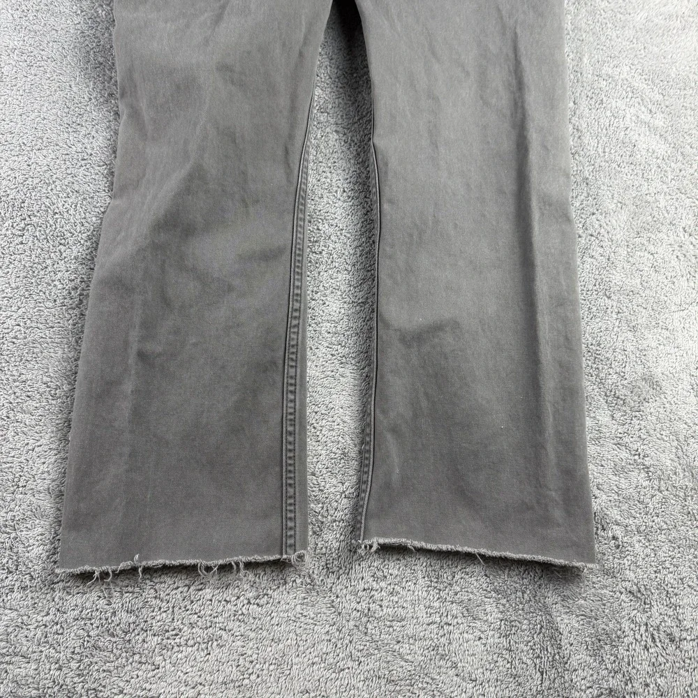 Levis 514 Straight Leg Jeans Mens 26x25.5 Gray Low Rise‎ 100% Cotton Raw Hem - Picture 12 of 15